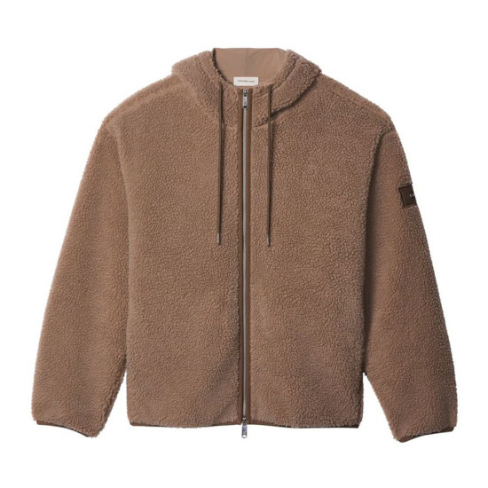 Calvin Klein Ανδρική fleece ζακέτα Sherpa Badge Funnel Neck